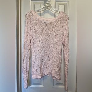 American Eagle Light Pink See Through Sweater. Size S/P